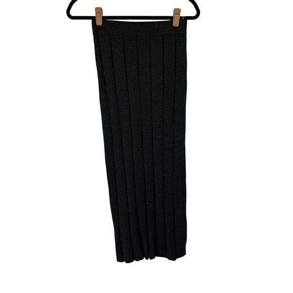 Mng Dark Gray Ribbed Midi Skirt - Picture 2 of 9